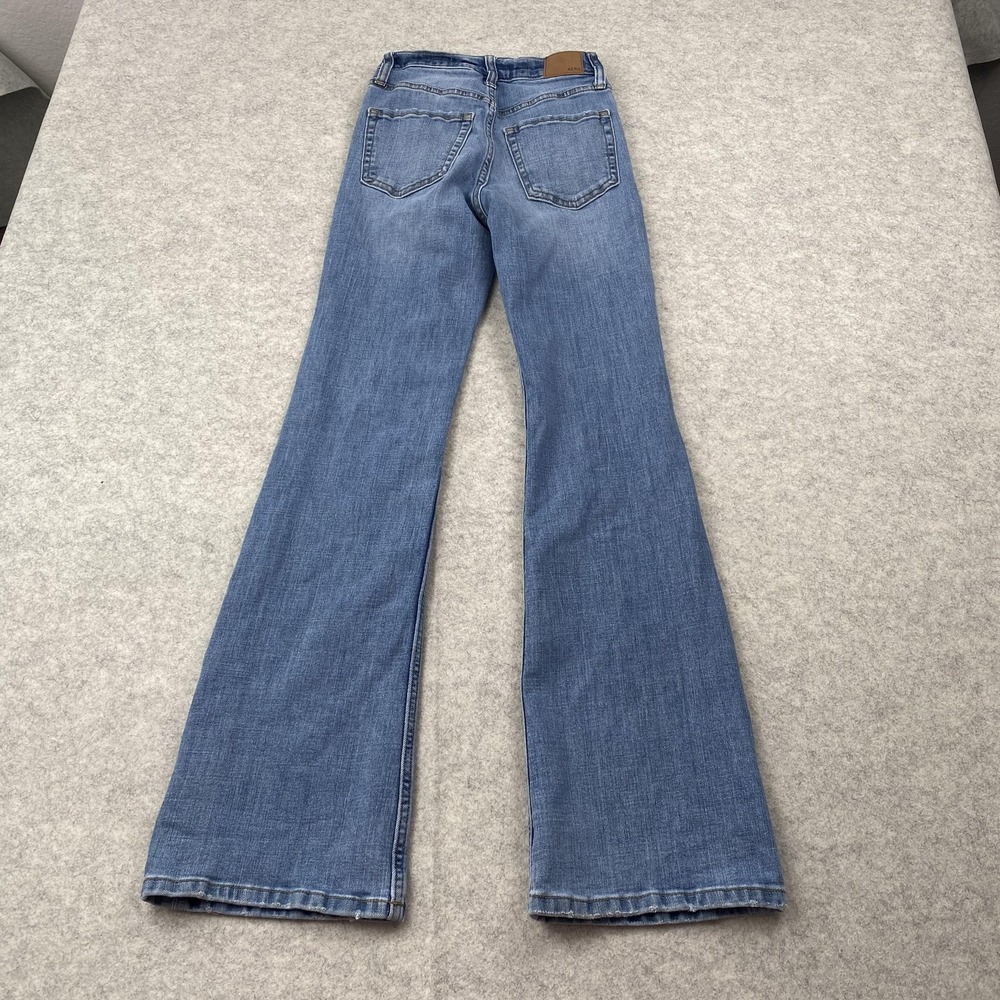 Aeropostale Jeans Juniors 00 (22x31) Blue Flare Medium Wash Stretch Denim - Picture 2 of 11